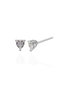 Heliophilia Silver Pendientes de Plata Esterlina 925 con Refuerzo de Rodio